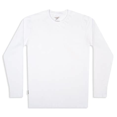 Mens Adventure Organic Cotton Long Sleeve T Shirt White Silverstick