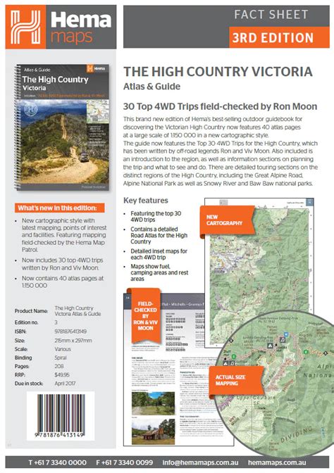 Hema Maps The Victorian High Country Atlas And Guide