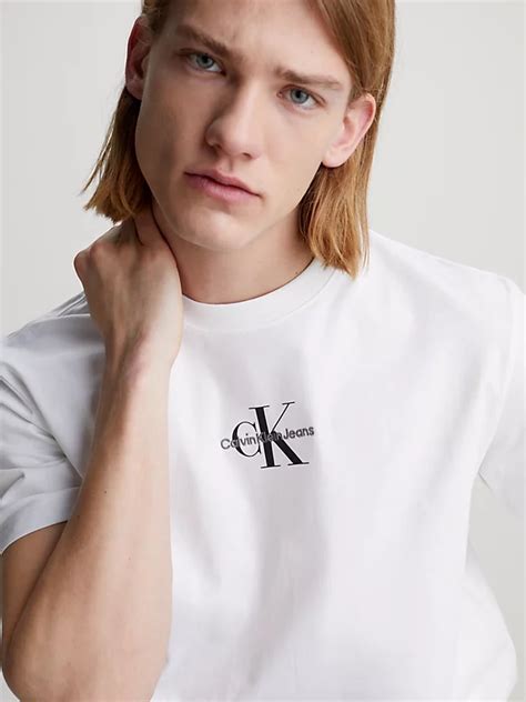 Cotton Monogram T Shirt Calvin Klein® J30j323483yaf