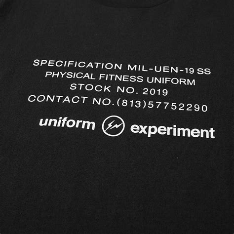 Uniform Experiment UEN Physical Fitness Tee Black END