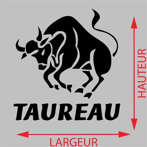 Sticker Taureau Autocollant Taureau ZoneStickers