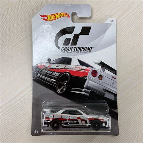 MISB Hot Wheels GT Gran Turismo Nissan Skyline GTR R Chase Car Toys Games Bricks