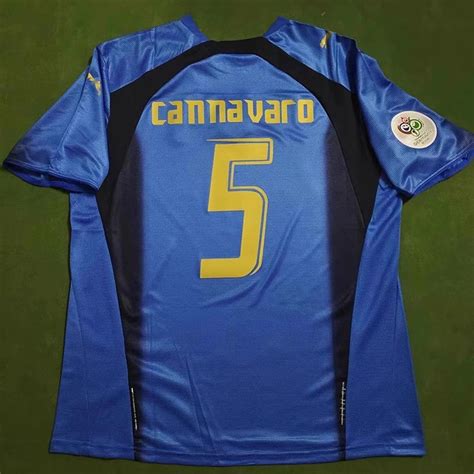 Fabio Cannavaro Jersey Herren Fußball WM 2006 Italien Fußball Etsy