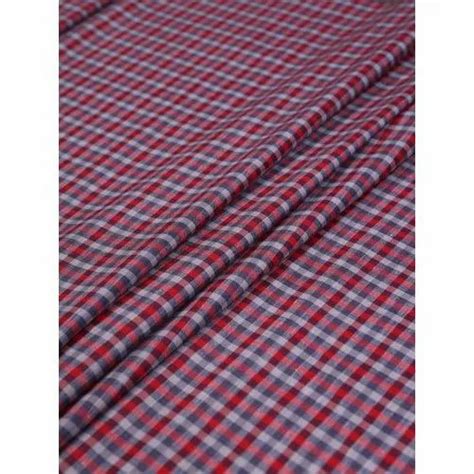 Inch Checks Cotton Linen Fabrics For Shirting Suitings Gsm