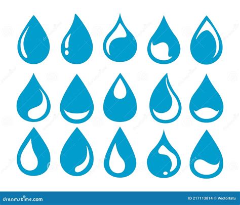 Abstract Fresh Waterdrops Stock Vector Illustration Of Collection