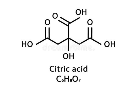 Estructura Molecular De Cido C Trico F Rmula Qu Mica Esquel Tica Del