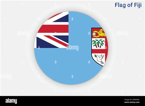 High Detailed Flag Of Fiji National Fiji Flag Oceania D