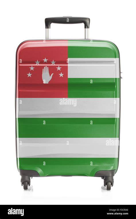 Suitcase Painted Into National Flag Series Abkhazia Stock Photo Alamy