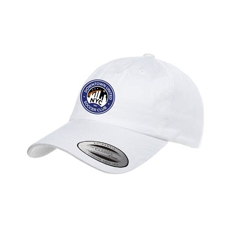 Dusc Fan Logo Yupoong Cotton Twill Cap White Soccer Zone Usa