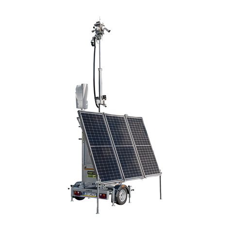 All Year Round Solar Power Supply For Mobile Cctv Towers