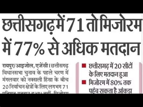 छततसगढ म 71 मजरम 77 मतदन chhattisgarh voting latest news