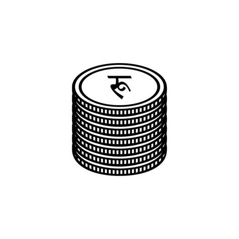 Nepal Currency Symbol, Nepalese Rupee Icon, NPR Sign. Vector ...