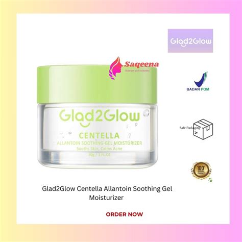 Jual Glad Glow Centella Allantoin Soothing Gel Moisturizer Repair Skin