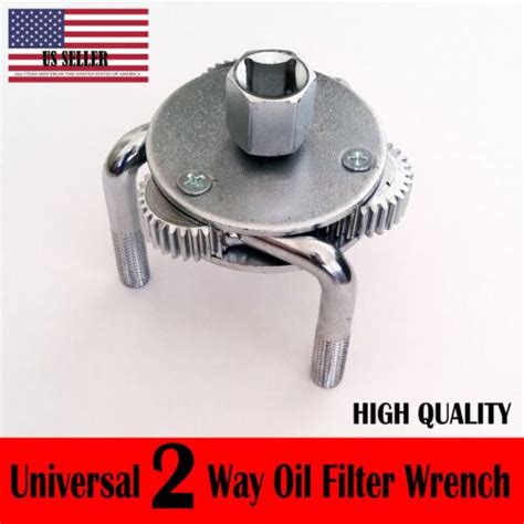 UNIVERSAL TWO WAY OIL FILTER WRENCH REMOVAL TOOL FULLY ADJUSTABLE HEAVY