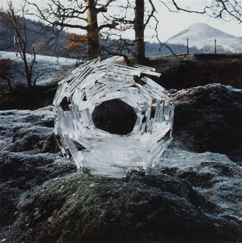 Antronaut Andy Goldsworthy River Ice Wrapped Around A River Stone 1992