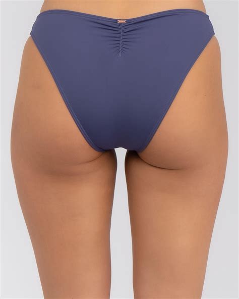 Shop Topanga Elle Classic Bikini Bottom In Deep Sea Blue Fast