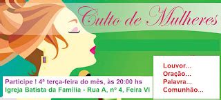 Blog Do Pr Maroel Culto De Mulheres Nessa Pr Xima Feira Na Igreja