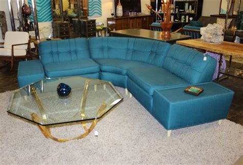 Turquoise Sectional Sofa - Modern - Sectional Sofas - austin - by Red Chair Market - Austin