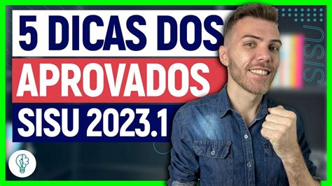 5 MELHORES DICAS De Estudantes APROVADOS NO SISU YouTube