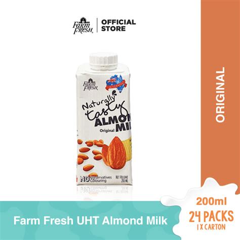 Farm Fresh Uht Almond Milk 200ml X 24 Packs Lazada