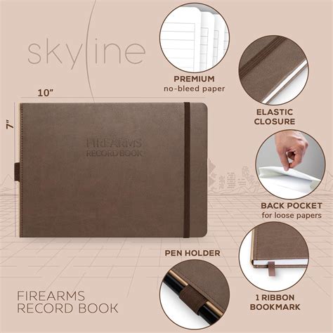 Gun Log Book: Large 8 4