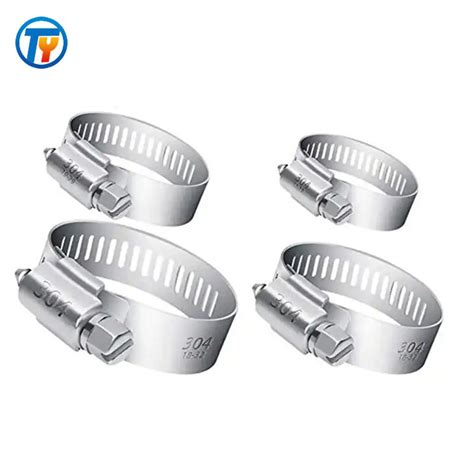 Pipe Clamps Stainless Steel Hose Clips Fuel Hose Pipe Clamps Heavy Duty