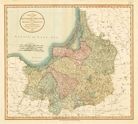 A New Map of the Kingdom of Prussia with its Divisions into Provinces ...