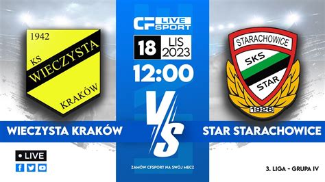 LIVE Wieczysta Kraków Star Starachowice YouTube