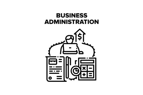 Business Administration Job Vector Black Graphic by pikepicture · Creative Fabrica