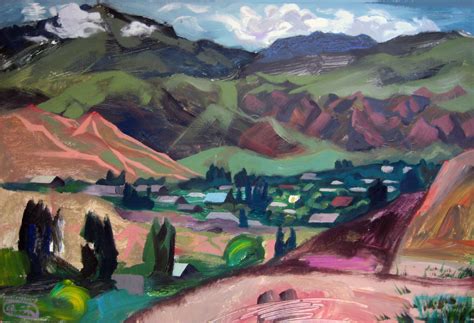 Plein Air Kaji Say Issyk Kul Kyrgyzstan On Behance