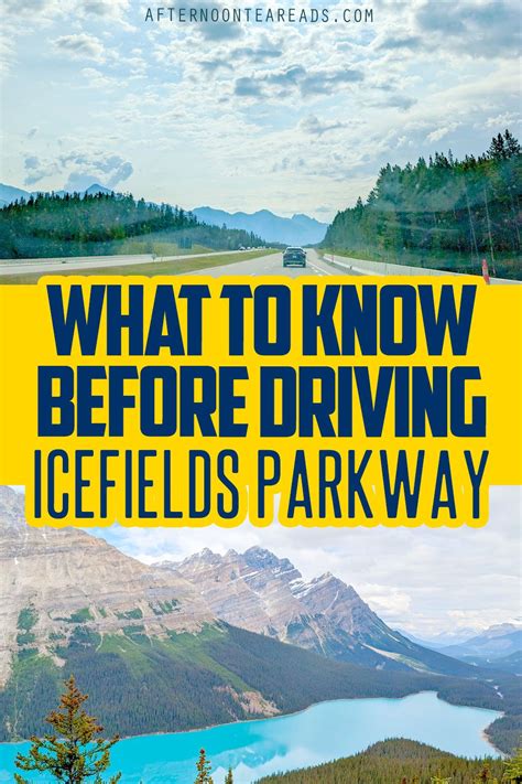 driving  icefields parkway emerald lake canada