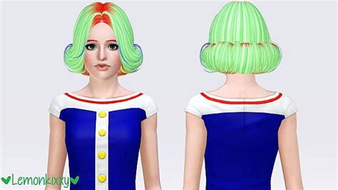 Butterflysims 127 Hairstyle Retextured By Lemonkixxy Sims 3 Hairs