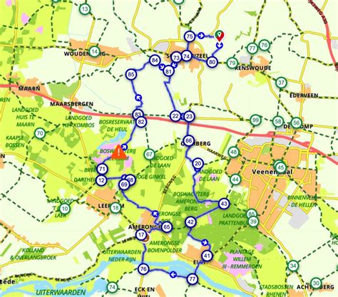 Fietsroute Rondje Amerongse Berg 47km De Nederlandse Toerist