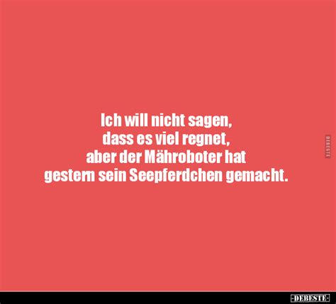 Ich will nicht sagen dass es viel regnet aber der Mähroboter hat