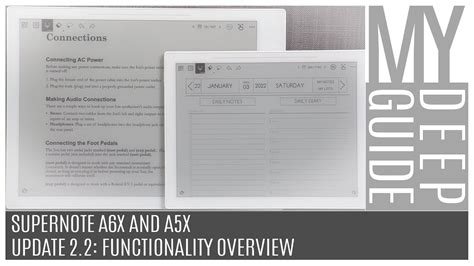 Supernote A6X and A5X: Update 2.2, Functionality Overview - YouTube