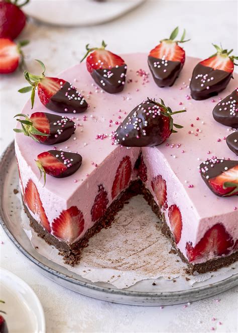 Erdbeermousse Torte ohne Backen Tipps für Gelatine Emma s