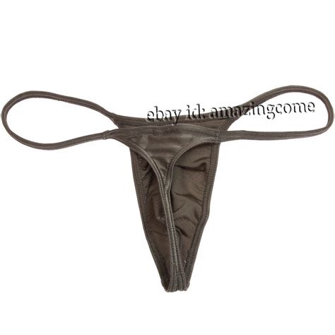 Mens Shiny Micro Thongs Underwear Sexy Guy Swimwear Bikini Pants