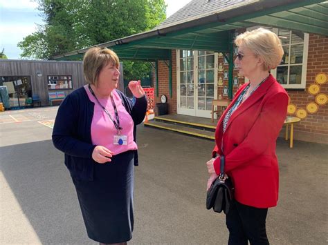 Rt Hon Dame Andrea Leadsom Dbe Mp Visit To Whittlebury C Of E