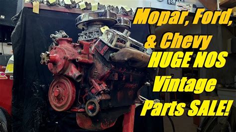 Huge Nos Parts Sale Sneak Peak Mopar Ford Chevy Located In