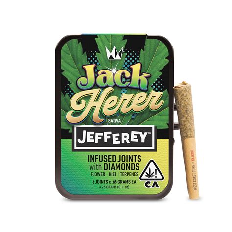 Buy West Coast Cure Jack Herer Jefferey Infused With Diamonds 5pk