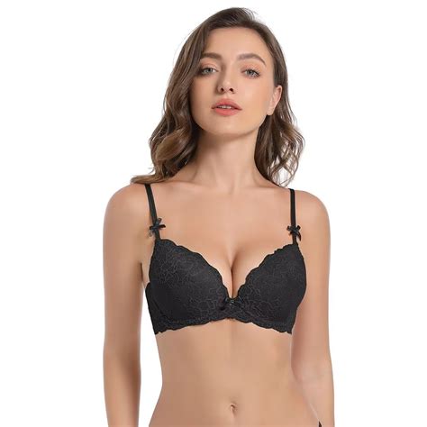 Womens Lace Push Up Bra Adjustment Push Up Support Bra For Everyday