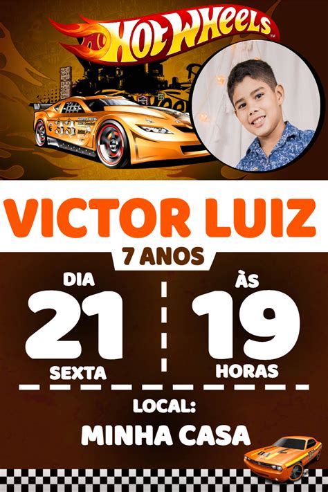 Convite Hot Wheels Edite Gr Tis Nosso Editor Online