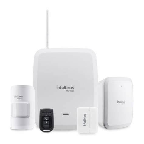 Sistema De Alarme Totalmente Sem Fio Kit Intelbras AMT 8000 Slim Na