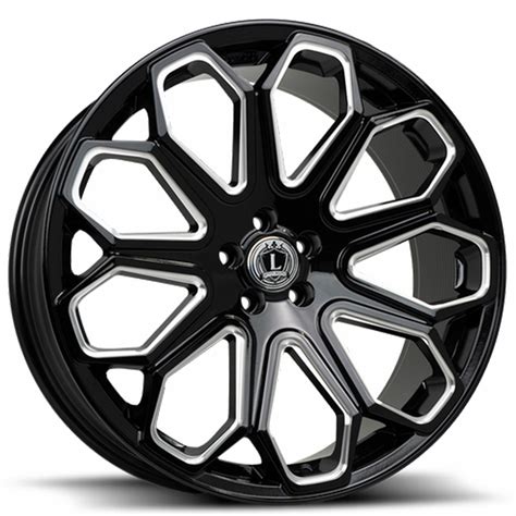 Luxxx Alloys Wheels Lux Gloss Black Milled Rims Lux