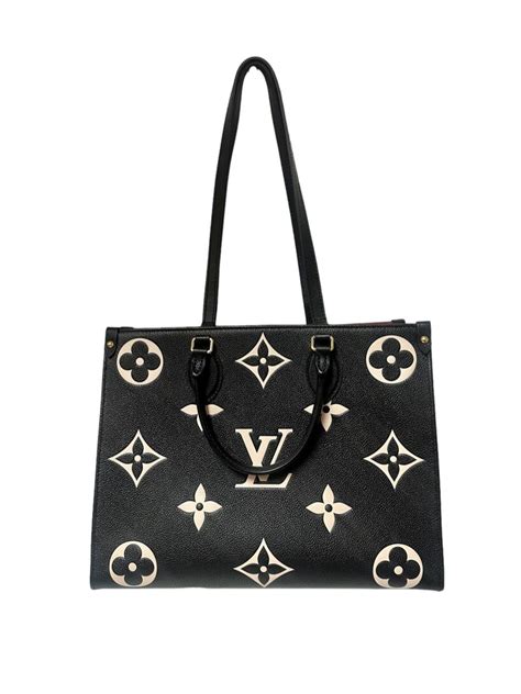 Louis Vuitton Monogram Giant Bicolor Empreinte Onthego Mm