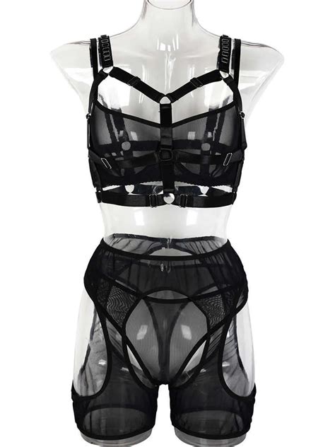 Sexy Set Jsy Sexy Soutien Gorge Et Culotte Ensemble Lingerie Ceinture