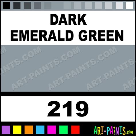 Dark Emerald Green Colours Acrylic Paints - 219 - Dark Emerald Green Paint, Dark Emerald Green ...