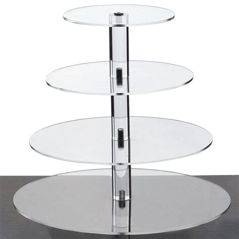 4 Tier 12 Round Acrylic Cake Stand Tiered Cupcake Stand Dessert