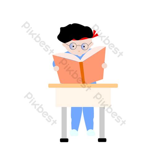 Vector Cartoon Boy Cheering In The Classroom PNG Images | AI Free ...