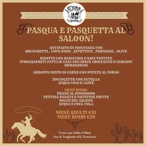 Pasqua E Pasquetta Al Saloon